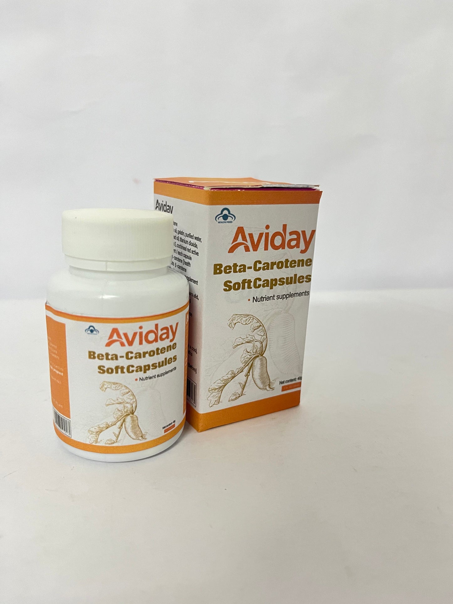 Aviday  Beta Carotene 25000 IU Softgels Vitamin A Supplement  Non-GMO and Gluten Free