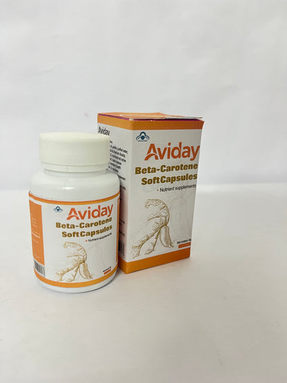 Aviday  Beta Carotene 25000 IU Softgels Vitamin A Supplement  Non-GMO and Gluten Free