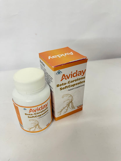 Aviday  Beta Carotene 25000 IU Softgels Vitamin A Supplement  Non-GMO and Gluten Free