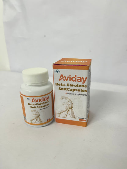 Aviday  Beta Carotene 25000 IU Softgels Vitamin A Supplement  Non-GMO and Gluten Free