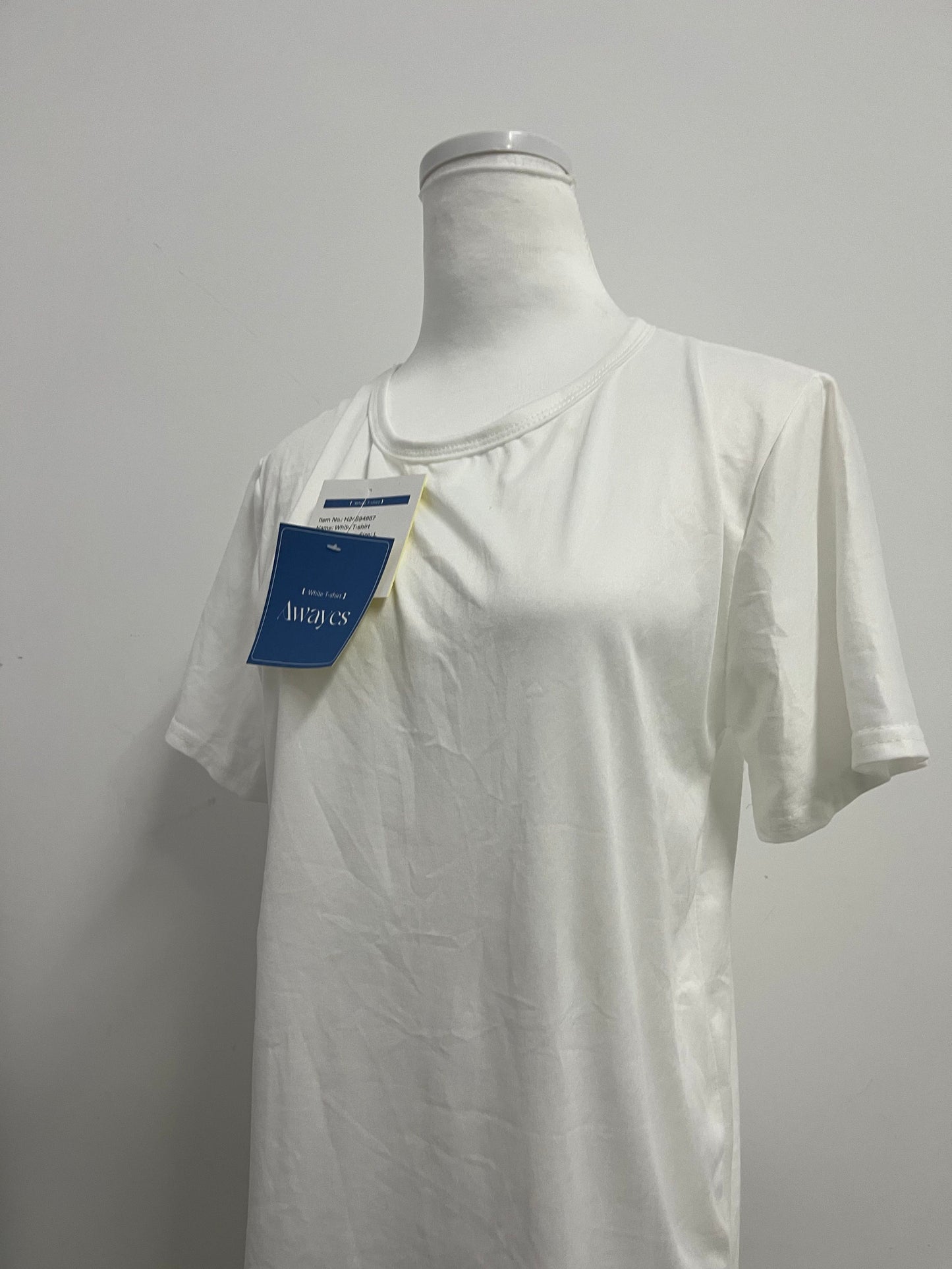 Awayes T-shirts Basic White Crew Neck T-Shirt: A Necessity for Your Wardrobe with Simplicity and Comfort