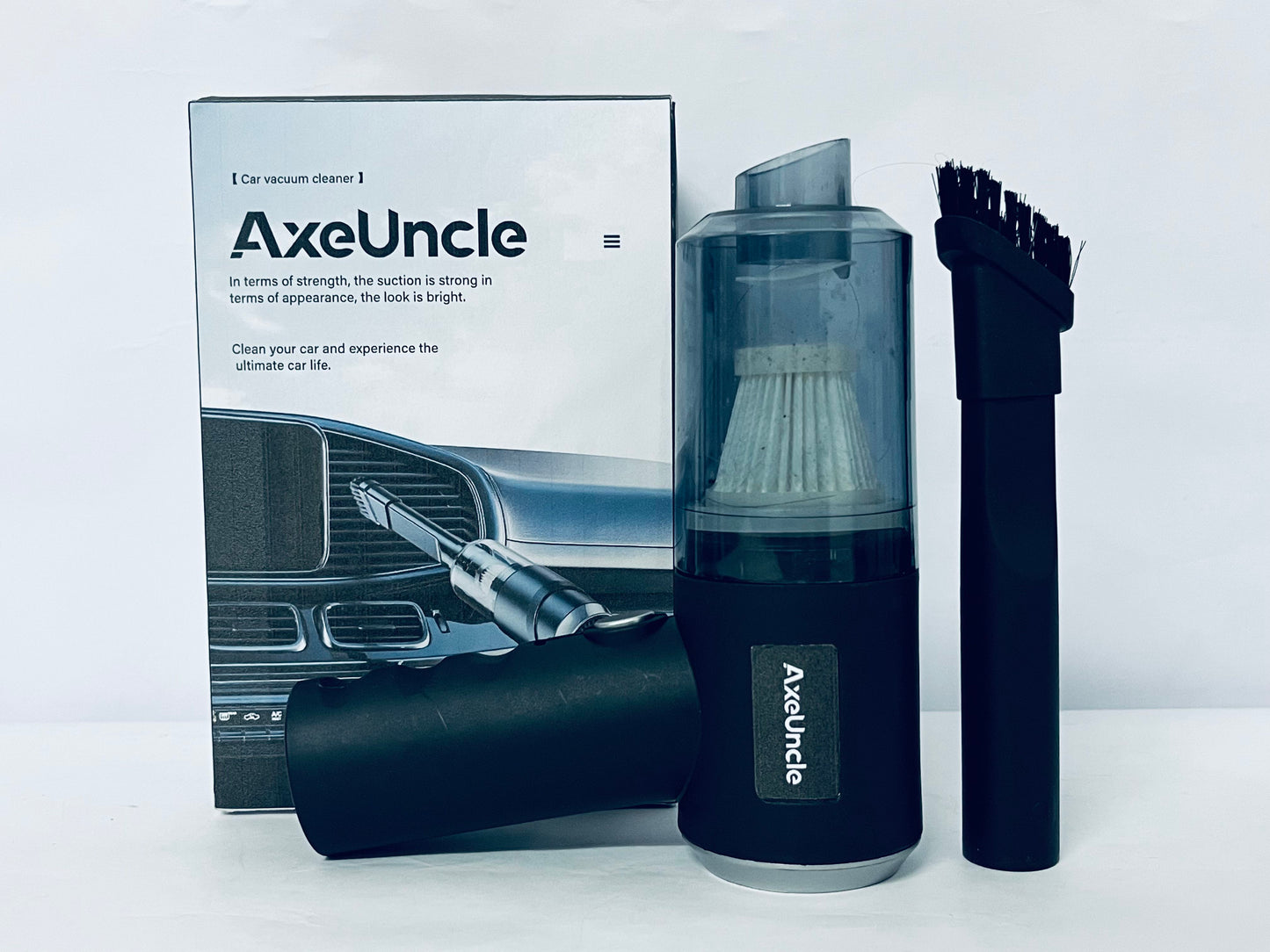 AxeUncle Handheld Vacuum Cordless-3 in 1 Car Vacuum Cleaner High Power-Brushless Motor 12000PA,Super Suction Power Vacuums-Cable-Small, Portable and Rechargeable Cleaner for Car