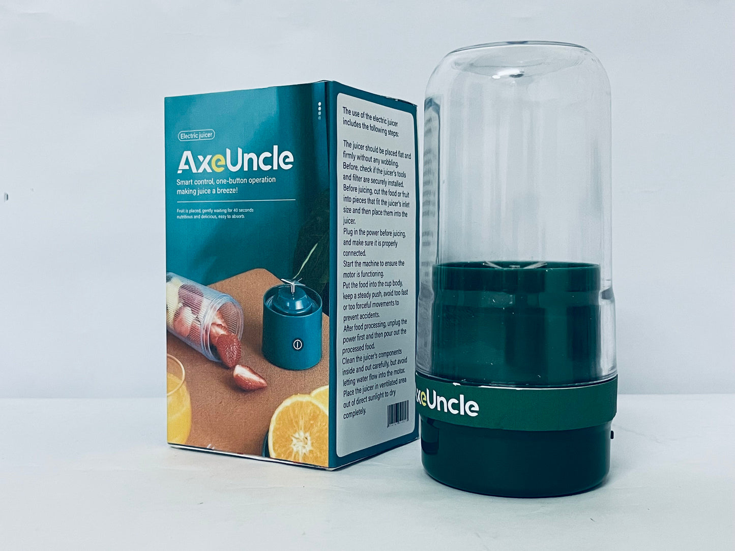 AxeUncle Lemonade Stand Electric Citrus Juicer Machine, Pitcher, Pressure Activated, for Lemons, Limes and Oranges