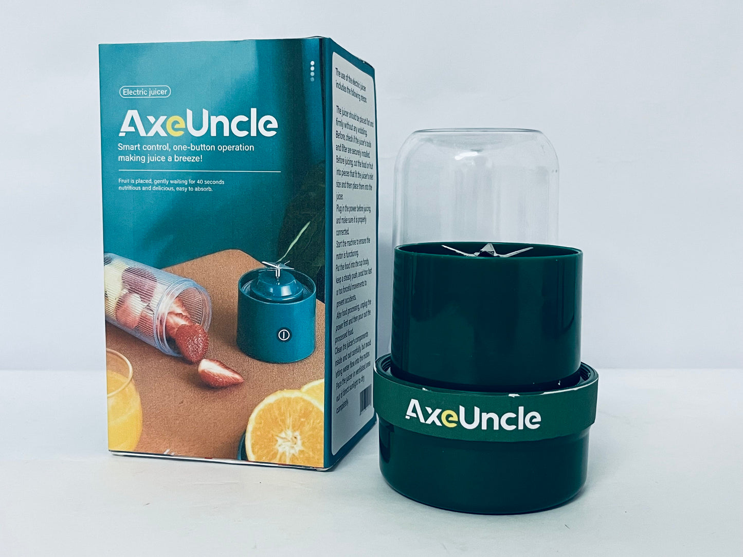 AxeUncle Lemonade Stand Electric Citrus Juicer Machine, Pitcher, Pressure Activated, for Lemons, Limes and Oranges