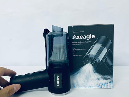Axeagle Electric vacuum cleaners Handheld Car Vacuum Cleaner, 9000Pa Vacuum Cleaner and Air Duster, 120W High Power Hand Held Vacuum with LED Light and Multi-Nozzles for Car, Home, Office, Pet