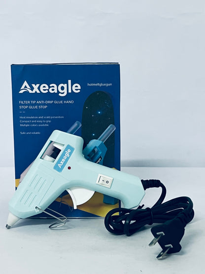 Axeagle Hot melt glue guns Fireproof Hot Glue Gun, Mini Glue Gun Kit with Glue Sticks, Glue Gun with Transparent Glue  for DIY Arts, Crafts and Quick Repairs