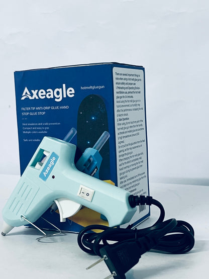 Axeagle Hot melt glue guns Fireproof Hot Glue Gun, Mini Glue Gun Kit with Glue Sticks, Glue Gun with Transparent Glue  for DIY Arts, Crafts and Quick Repairs
