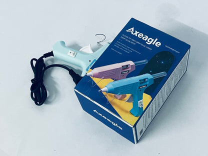 Axeagle Hot melt glue guns Fireproof Hot Glue Gun, Mini Glue Gun Kit with Glue Sticks, Glue Gun with Transparent Glue  for DIY Arts, Crafts and Quick Repairs