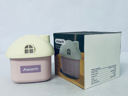 Axearth Humidifiers Cute Mushroom House Humidifier, 300ml Small Cool Mist Humidifers, USB Rechargeable Mini Portable Air Humidifer with Night Light for Bedroom, Office, Car, Travel, Indoor Plants