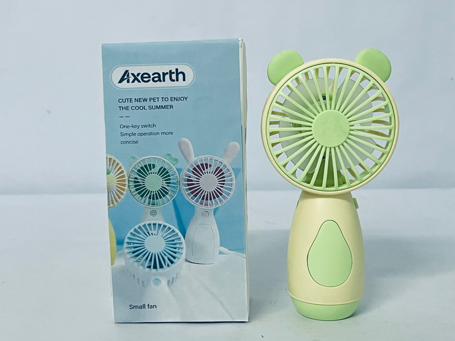 Axearth Electric fans coldSky Portable Handheld Fan, 4000mAh Battery Operated with LED Display, Handheld/Neck/Desk 3 in 1 Personal Small Fan