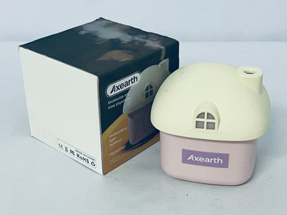 Axearth Humidifiers Cute Mushroom House Humidifier, 300ml Small Cool Mist Humidifers, USB Rechargeable Mini Portable Air Humidifer with Night Light for Bedroom, Office, Car, Travel, Indoor Plants