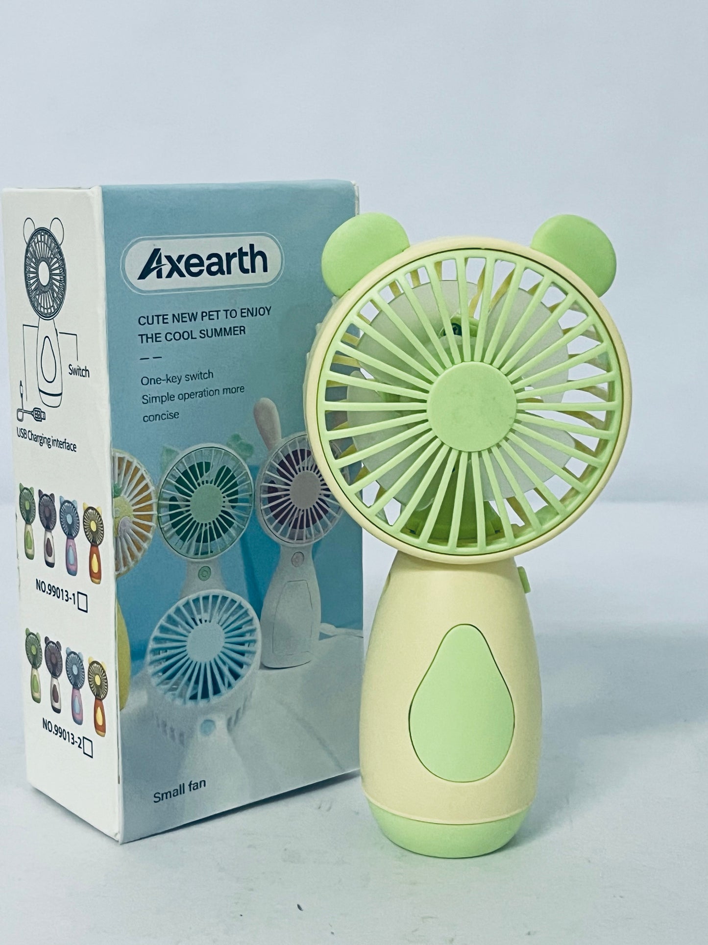 Axearth Electric fans coldSky Portable Handheld Fan, 4000mAh Battery Operated with LED Display, Handheld/Neck/Desk 3 in 1 Personal Small Fan