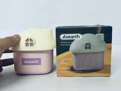 Axearth Humidifiers Cute Mushroom House Humidifier, 300ml Small Cool Mist Humidifers, USB Rechargeable Mini Portable Air Humidifer with Night Light for Bedroom, Office, Car, Travel, Indoor Plants