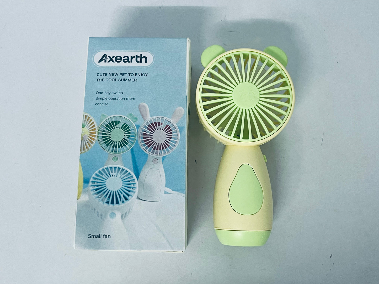 Axearth Electric fans coldSky Portable Handheld Fan, 4000mAh Battery Operated with LED Display, Handheld/Neck/Desk 3 in 1 Personal Small Fan