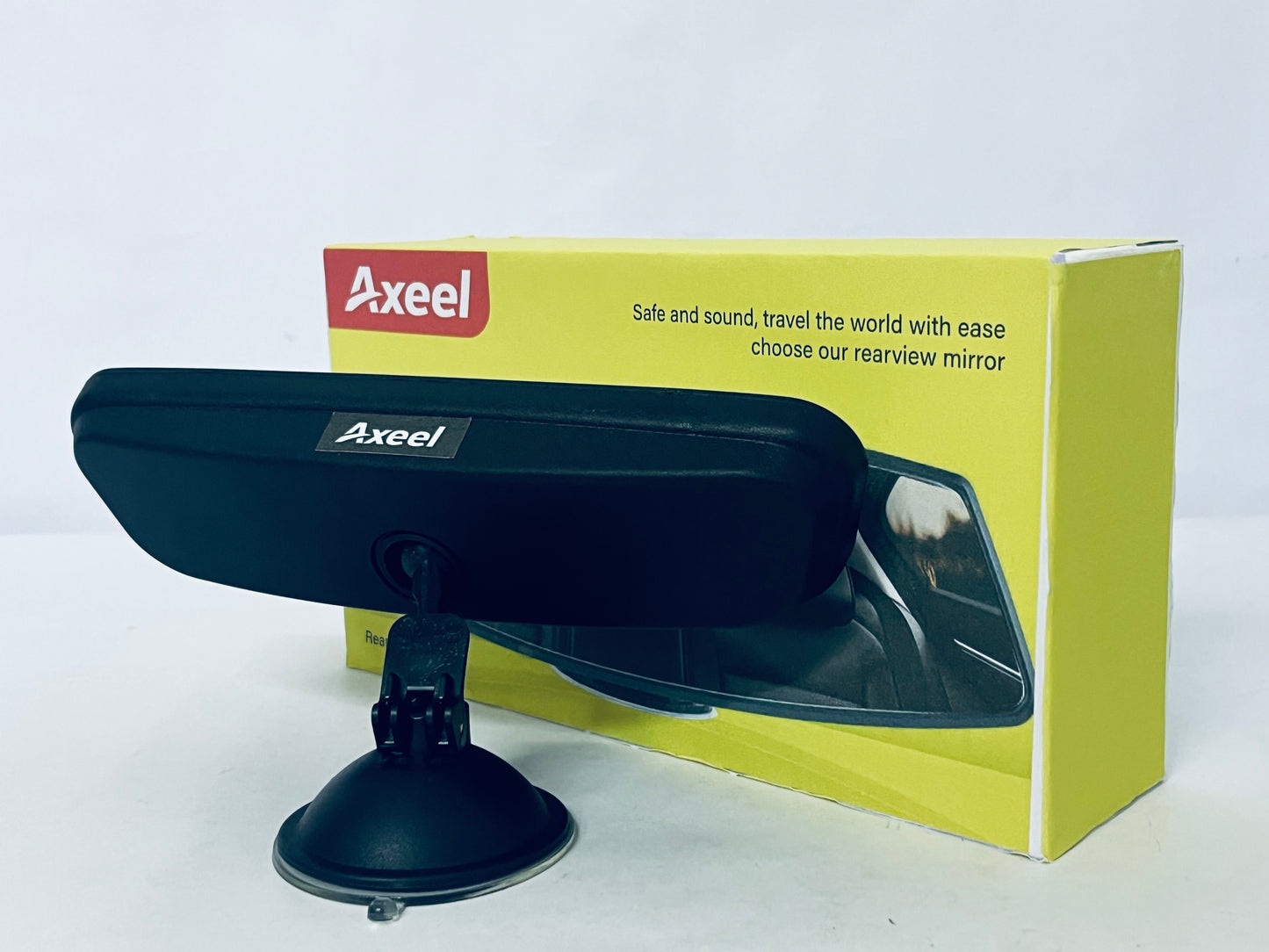 Axeel Wide-View Interior Auxiliary Rearview Mirror (Suction Cup Mount, Adjustable)
