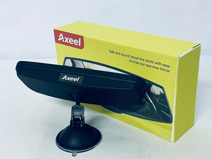 Axeel Wide-View Interior Auxiliary Rearview Mirror (Suction Cup Mount, Adjustable)