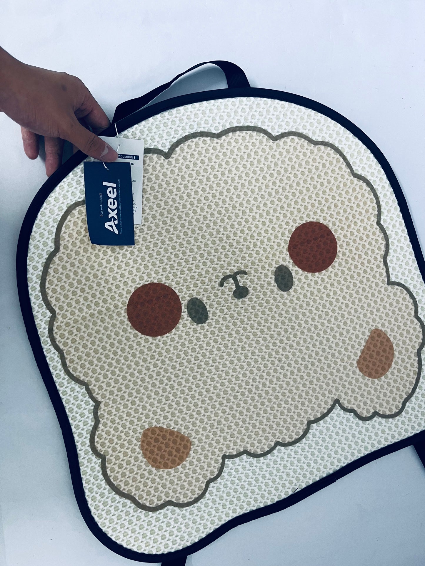 Axeel Cute Bear Car Seat Cushion, Breathable & Cool Seat Pad, Cartoon Lovely Car Seat Cover