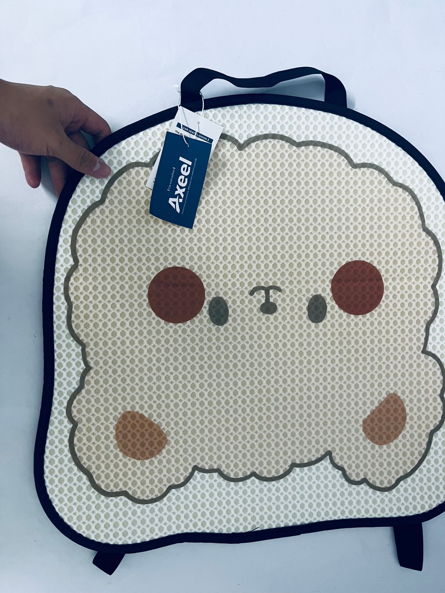 Axeel Cute Bear Car Seat Cushion, Breathable & Cool Seat Pad, Cartoon Lovely Car Seat Cover