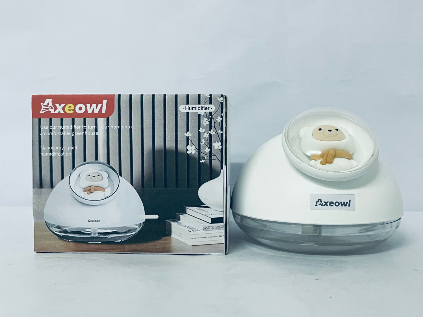 Axeowl Humidifiers Small Cute Ultrasonic Quiet Plant Humidifiers,Type C Personal Desktop Humidifier for Baby Bedroom,Office,Travel,Plants,Cool Mist
