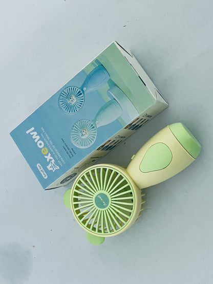 Axeowl Electric fans Portable Fan USB Charging Low Noise High Wind Cute Portable Desktop Handheld Small Fan Handheld Fan,Adjustable Powerful Wind for Office & Outdoor