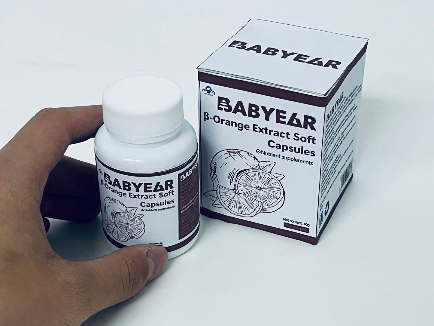 BABYEAR β-Orange Extract Soft Capsules Natural Plant Extracts Nutritional Supplement A Daily Empowerment Choice for Health and Vitality
