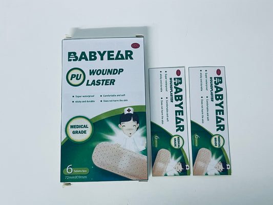 BABYEAR Adhesive bandages Medical-Grade PU Woundplaster Super Waterproof Comfortable & Skin-Friendly A Reliable Guardian for Small Wounds