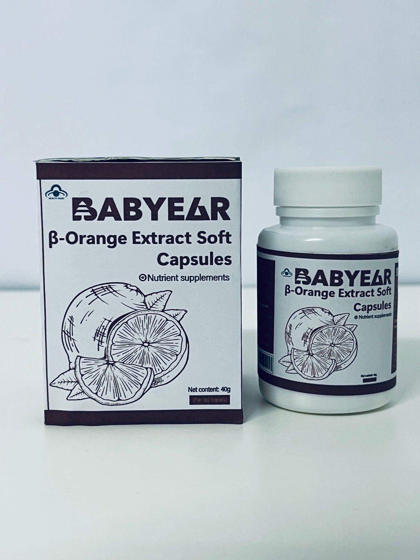 BABYEAR β-Orange Extract Soft Capsules Natural Plant Extracts Nutritional Supplement A Daily Empowerment Choice for Health and Vitality