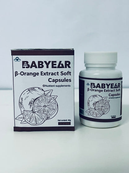 BABYEAR β-Orange Extract Soft Capsules Natural Plant Extracts Nutritional Supplement A Daily Empowerment Choice for Health and Vitality