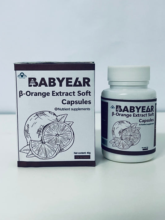 BABYEAR β-Orange Extract Soft Capsules Natural Plant Extracts Nutritional Supplement A Daily Empowerment Choice for Health and Vitality