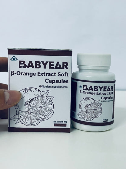 BABYEAR β-Orange Extract Soft Capsules Natural Plant Extracts Nutritional Supplement A Daily Empowerment Choice for Health and Vitality