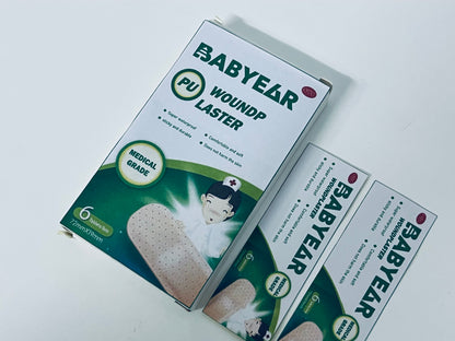 BABYEAR Adhesive bandages Medical-Grade PU Woundplaster Super Waterproof Comfortable & Skin-Friendly A Reliable Guardian for Small Wounds