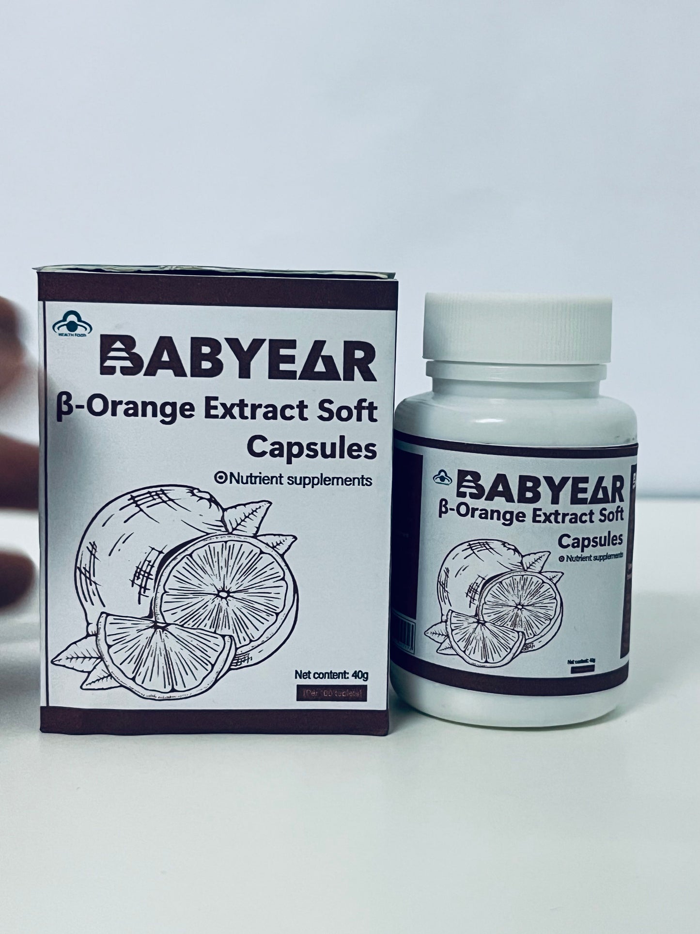 BABYEAR β-Orange Extract Soft Capsules Natural Plant Extracts Nutritional Supplement A Daily Empowerment Choice for Health and Vitality