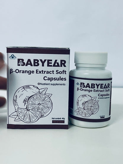 BABYEAR β-Orange Extract Soft Capsules Natural Plant Extracts Nutritional Supplement A Daily Empowerment Choice for Health and Vitality