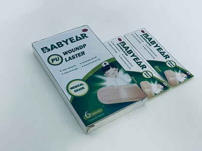 BABYEAR Adhesive bandages Medical-Grade PU Woundplaster Super Waterproof Comfortable & Skin-Friendly A Reliable Guardian for Small Wounds