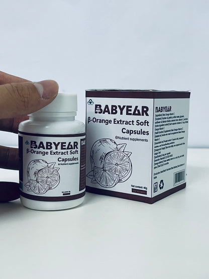 BABYEAR β-Orange Extract Soft Capsules Natural Plant Extracts Nutritional Supplement A Daily Empowerment Choice for Health and Vitality