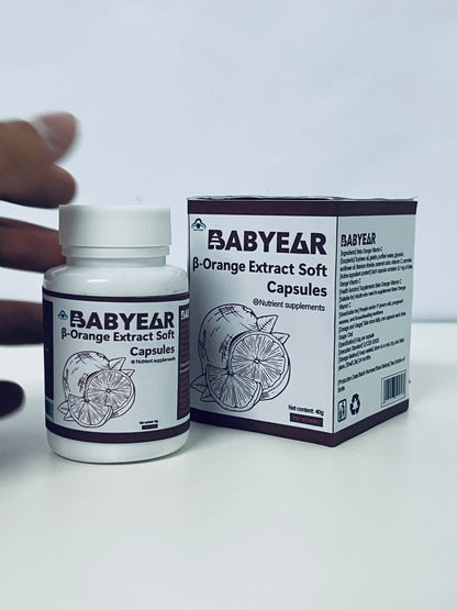 BABYEAR β-Orange Extract Soft Capsules Natural Plant Extracts Nutritional Supplement A Daily Empowerment Choice for Health and Vitality