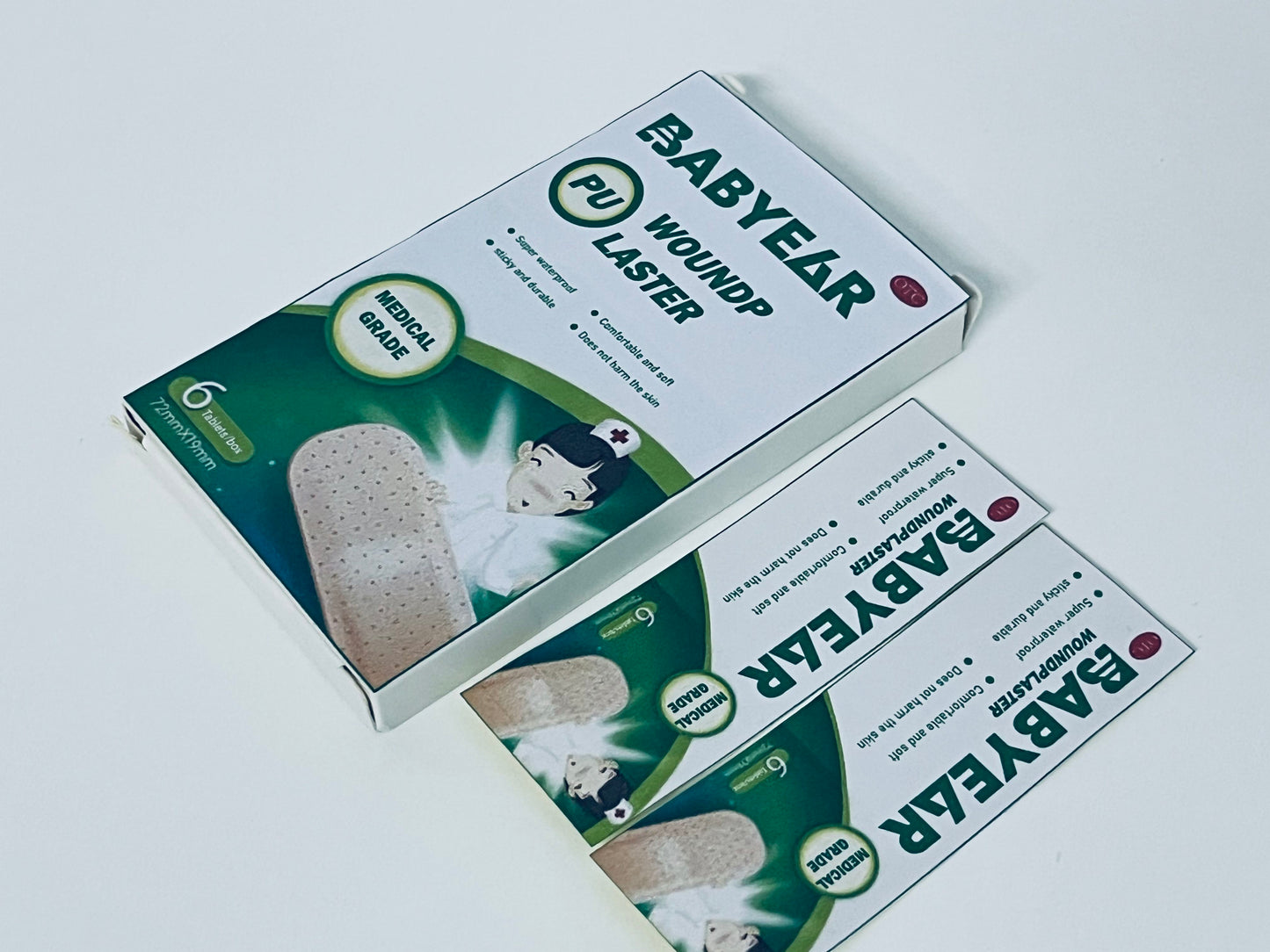 BABYEAR Adhesive bandages Medical-Grade PU Woundplaster Super Waterproof Comfortable & Skin-Friendly A Reliable Guardian for Small Wounds