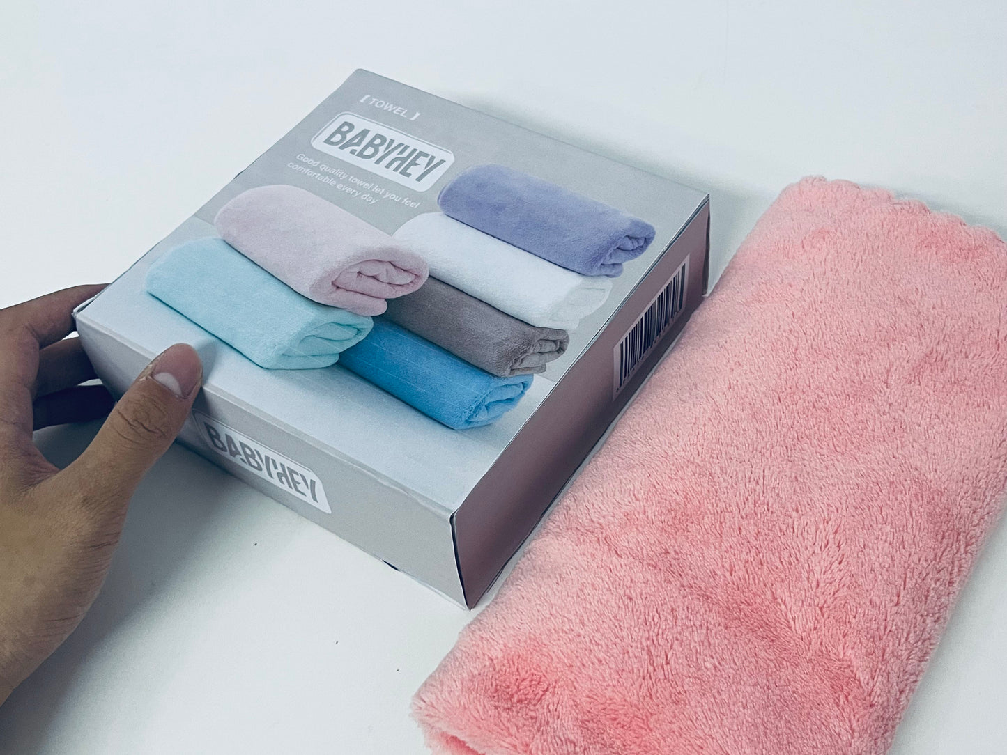 BABYHEY Soft Skin Towels Gift Set High-Density Water Absorption Skin-Friendly Comfort Quality Choice for Daily Care