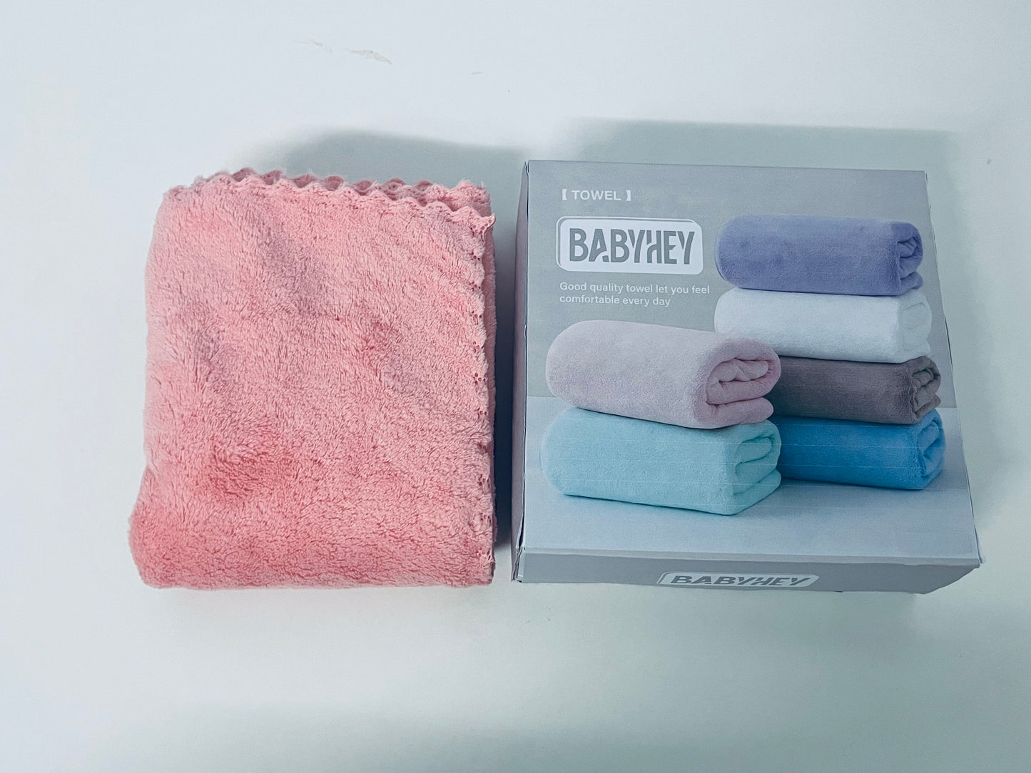 BABYHEY Soft Skin Towels Gift Set High-Density Water Absorption Skin-Friendly Comfort Quality Choice for Daily Care