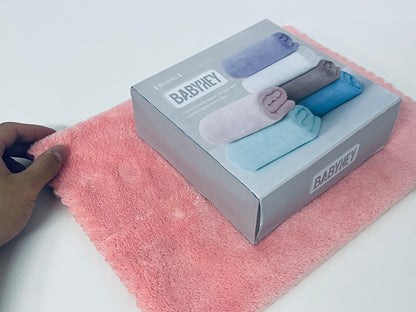 BABYHEY Soft Skin Towels Gift Set High-Density Water Absorption Skin-Friendly Comfort Quality Choice for Daily Care