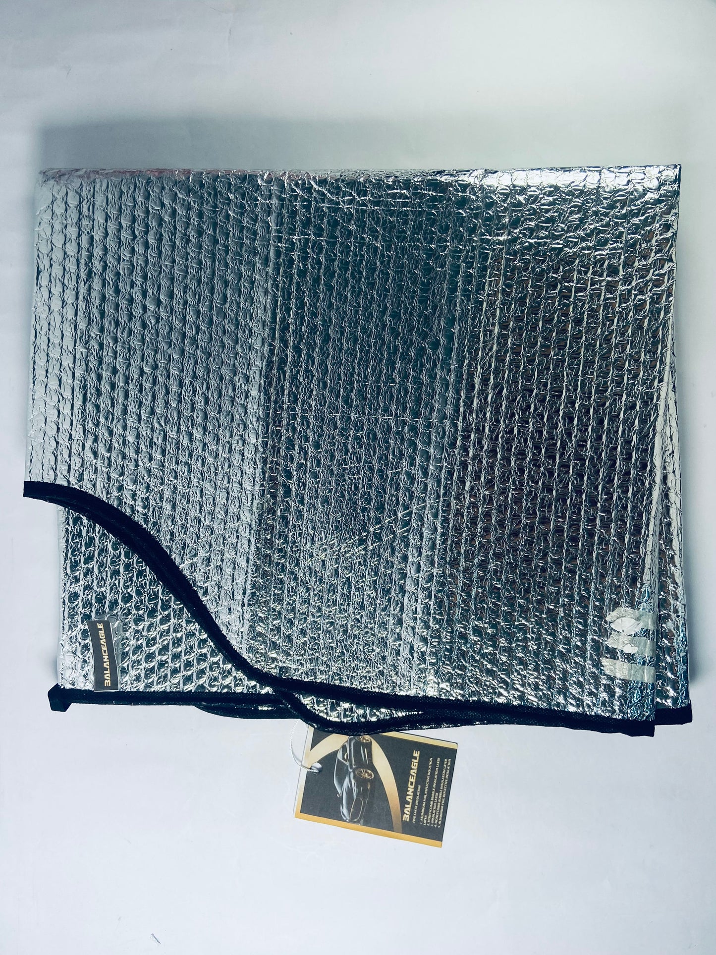 BALANCEAGLE  Car Sun visors for automobiles  Car Window Shades Keeps Vehicle Cool-Front UV Ray Protector Sunshade-Easy to Use Sun Shade-Silver(55.16"X 27.5")