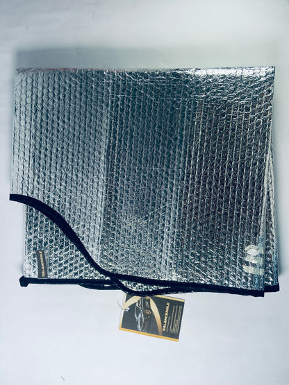 BALANCEAGLE  Car Sun visors for automobiles  Car Window Shades Keeps Vehicle Cool-Front UV Ray Protector Sunshade-Easy to Use Sun Shade-Silver(55.16"X 27.5")