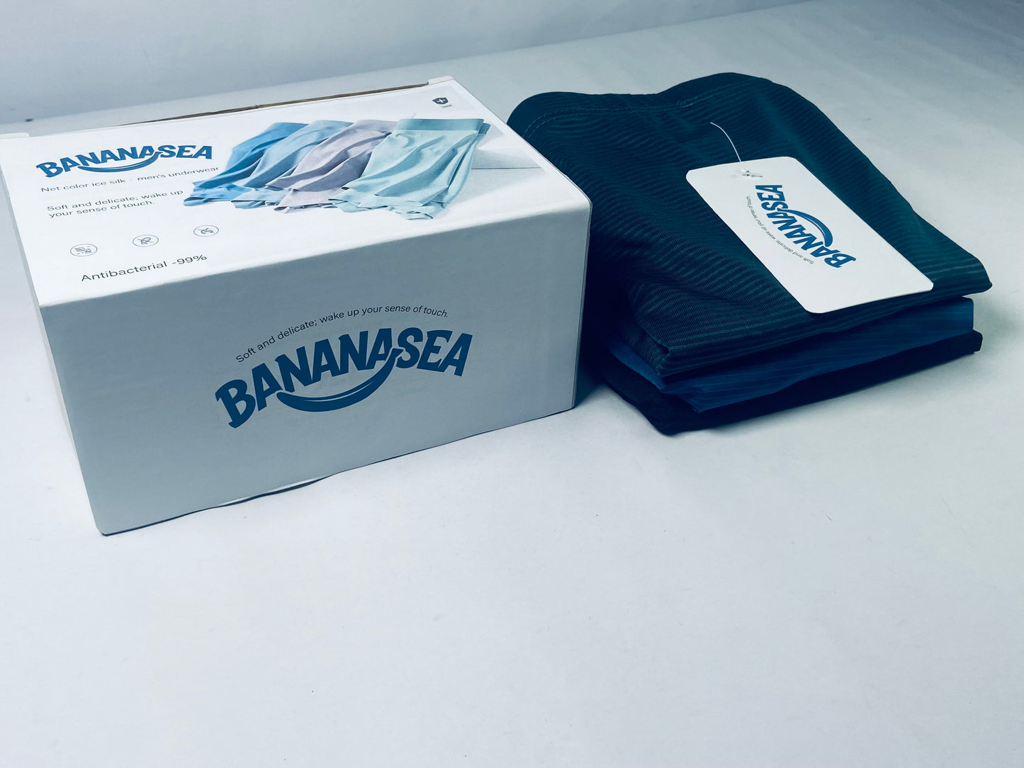 BANANASEA Natural Feelings Boxer Briefs Mens Underwear Men Pack Soft Cotton Open Fly Underwear