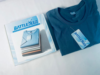 BATTLEDEER 100% Cotton, Thick Fabric, Heavyweight T,Soft, pure cotton feels terrific all day long