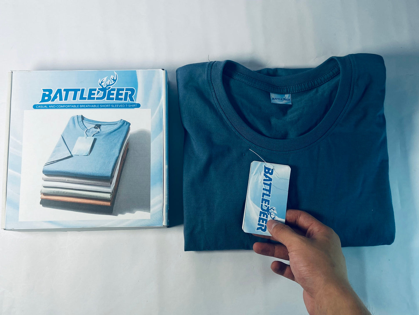 BATTLEDEER 100% Cotton, Thick Fabric, Heavyweight T,Soft, pure cotton feels terrific all day long