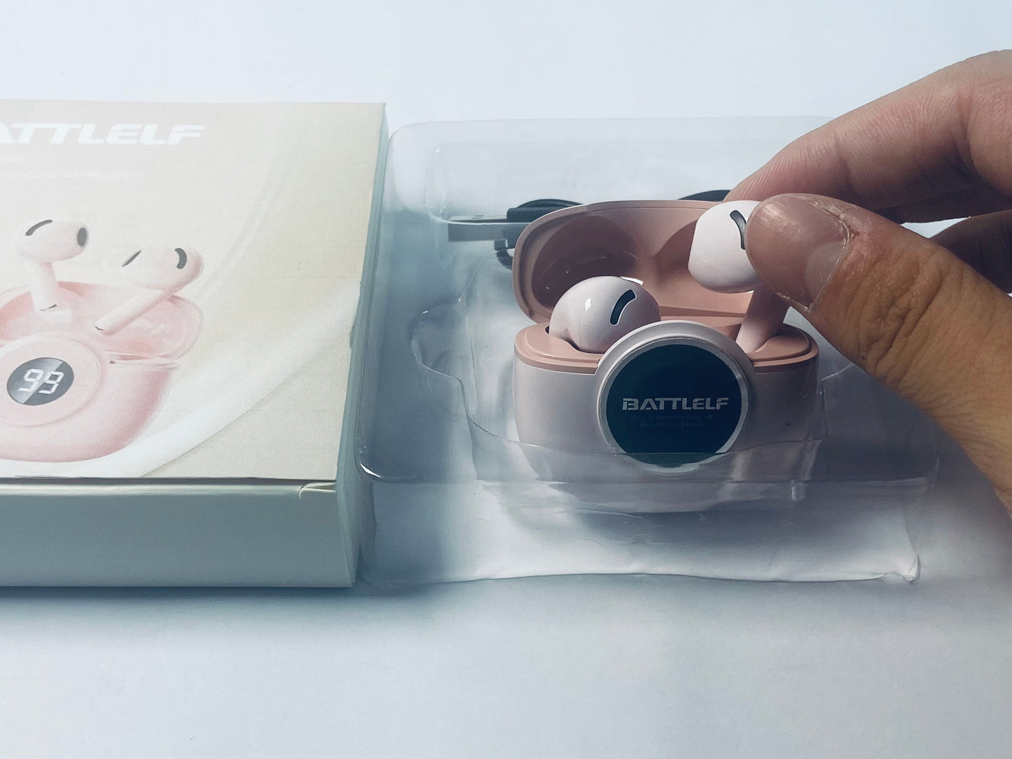 BATTLELF Wireless Bluetooth Earbuds , Hybrid Active Noise Cancellation Earphones