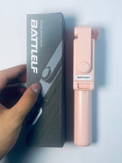 BATTLELF Selfie Stick Tripod with Wireless Remote, 46'' Cellphone Selfie Stick Tripod with LED Fill Light