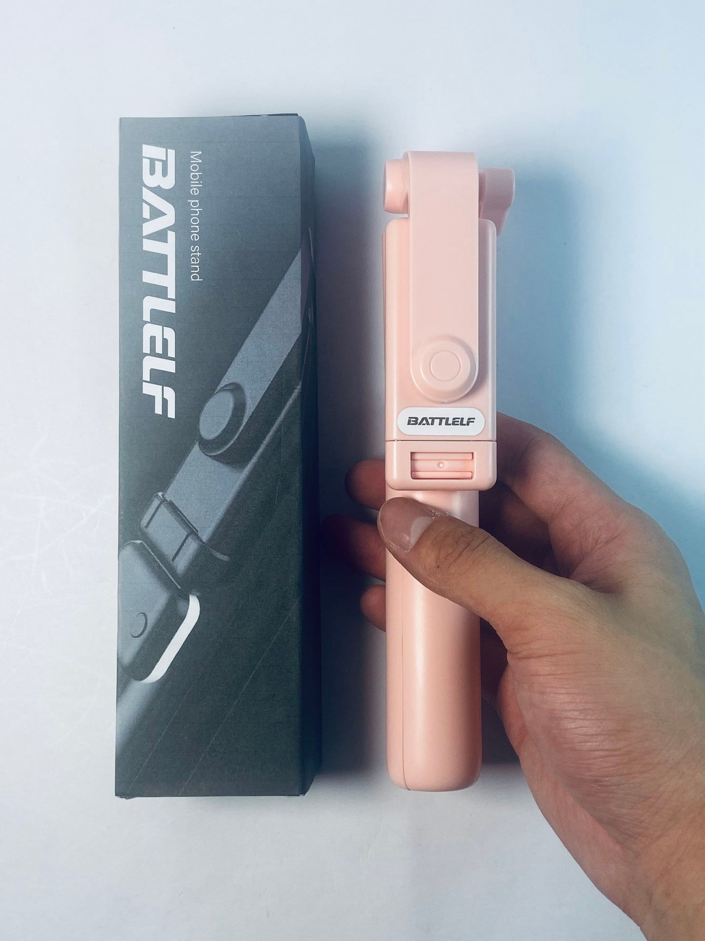 BATTLELF Selfie Stick Tripod with Wireless Remote, 46'' Cellphone Selfie Stick Tripod with LED Fill Light