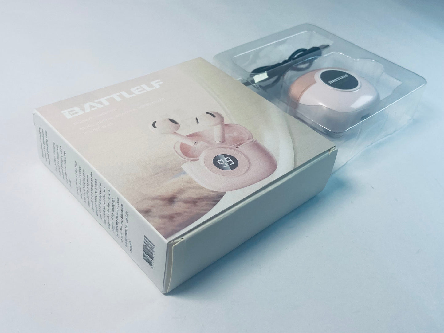 BATTLELF Wireless Bluetooth Earbuds , Hybrid Active Noise Cancellation Earphones