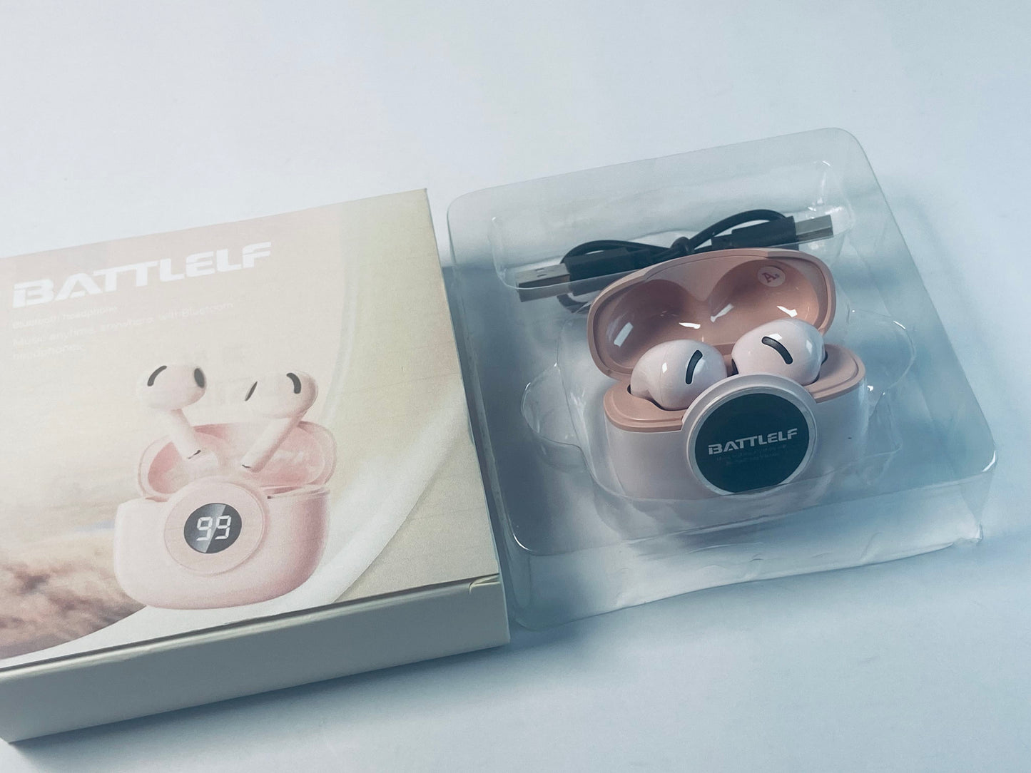 BATTLELF Wireless Bluetooth Earbuds , Hybrid Active Noise Cancellation Earphones